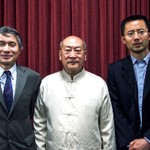 Master Victor Chiang posing with two other men